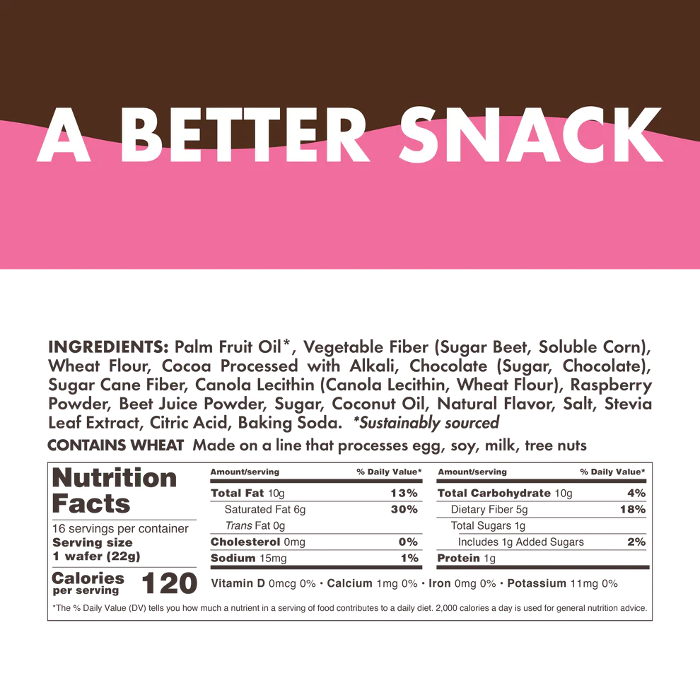 Wafers Raspberry + Dark Chocolate