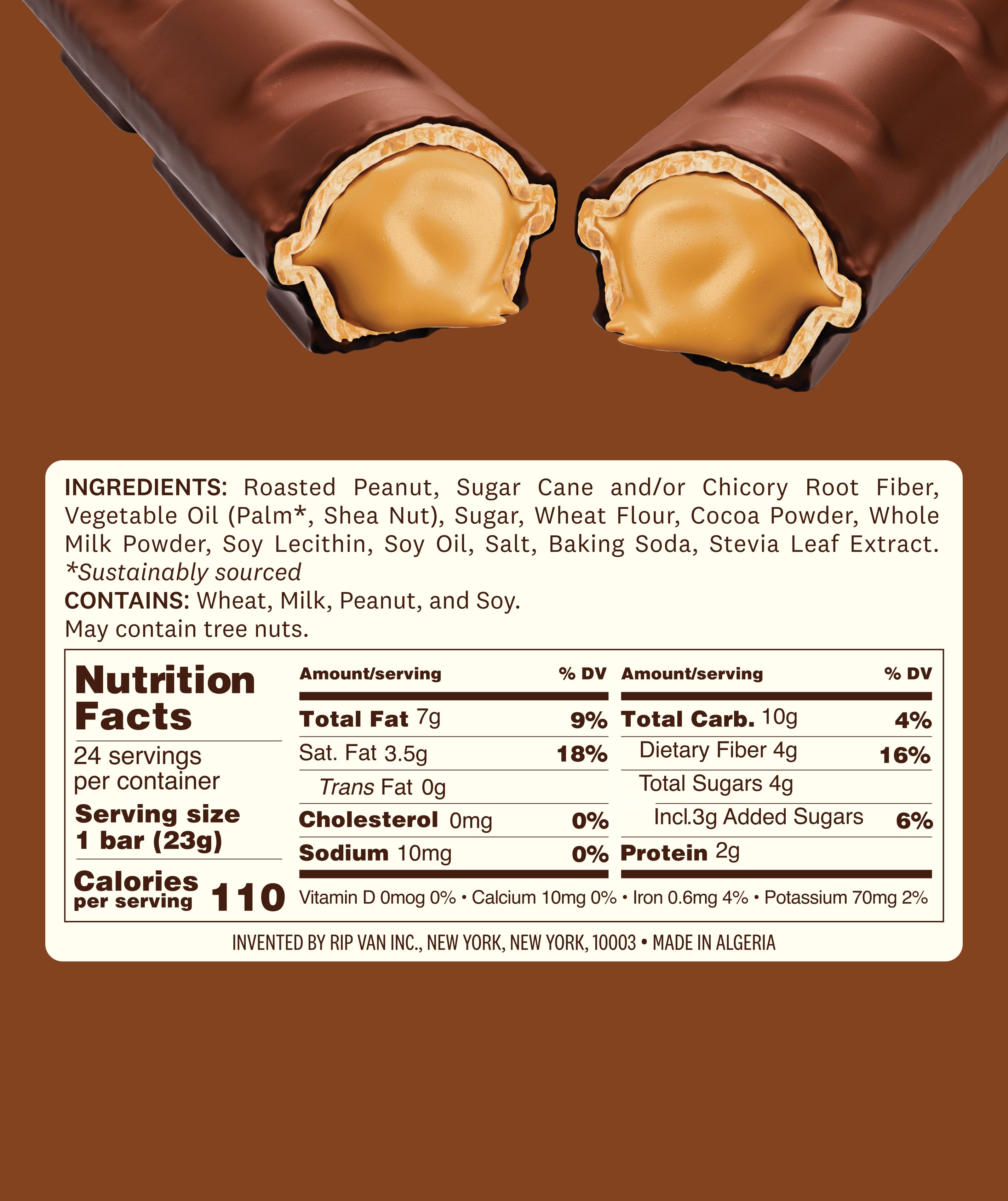 Crispy Choco Peanut Butter Cream Filled