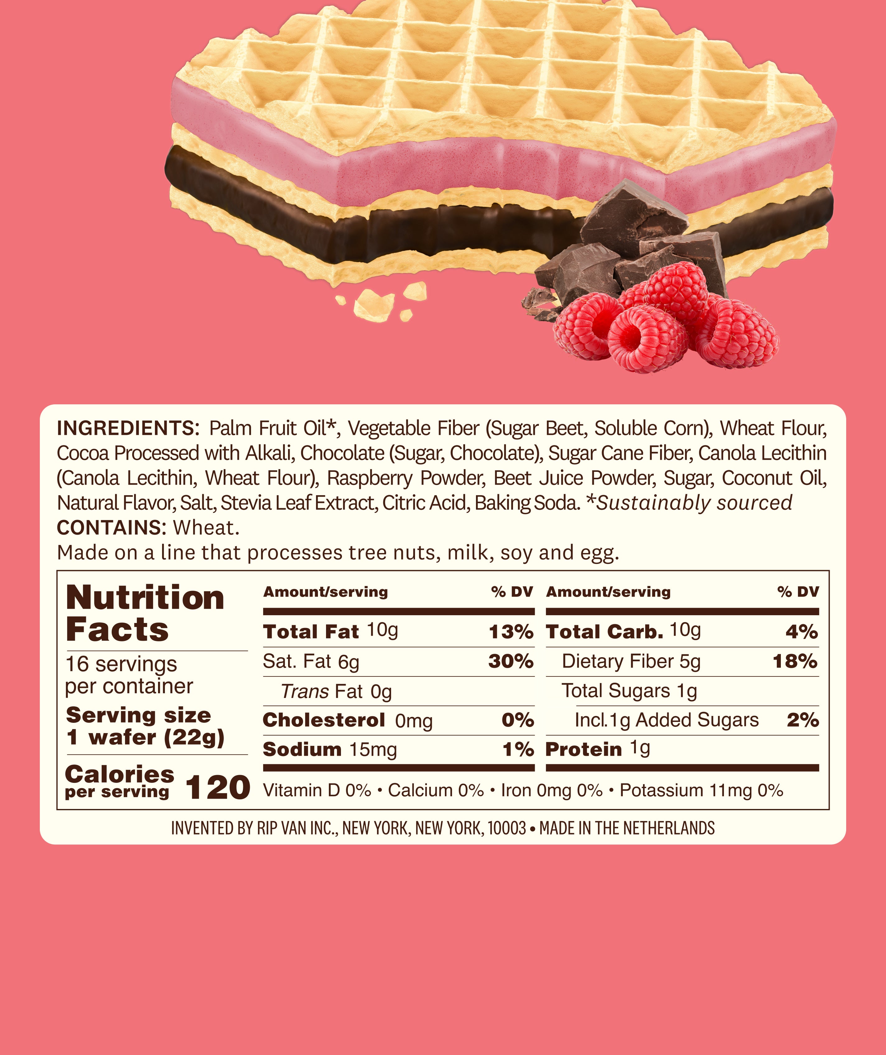Wafers Raspberry + Dark Chocolate